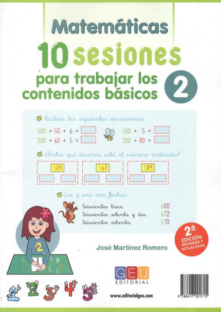 Portada del libro 10 Sesiones Para Trabajar Los Contenidos Básicos. Cuaderno 2