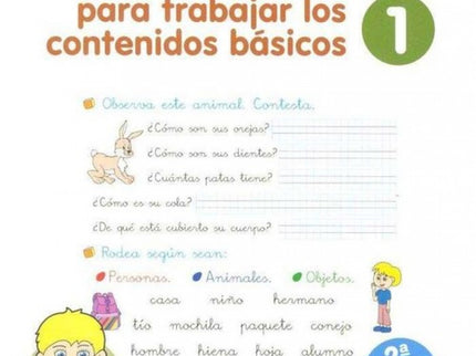 Portada del libro 10 Sesiones Para Trabajar Los Contenido Básicos : Lengua Y Matemáticas 1