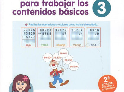 Portada del libro 10 Sesiones Para Trabajar Los Contenidos Básicos. Cuaderno 3