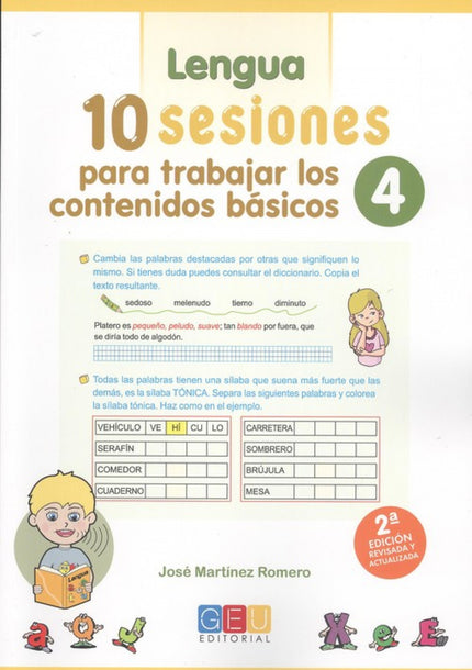 Portada del libro 10 Sesiones Para Trabajar Los Contenidos Básicos 4