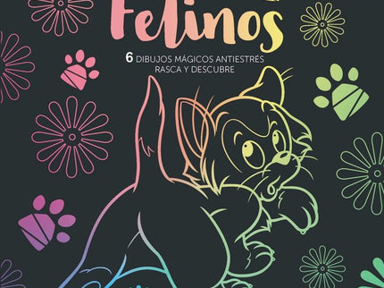 Arteterapia. Felinos Disney. 6 dibujos mágicos - Varios Autores - Tapa blanda