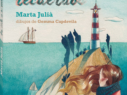 Libro La Isla De Los Recuerdos: Eulalia vive en un faro con su padre, pescador, y su abuela, que le explica que el viento sopla entre las casas y se lleva los recuerdos olvidados más allá del horizonte. Allí, la isla de los recuerdos los guarda para siempre.