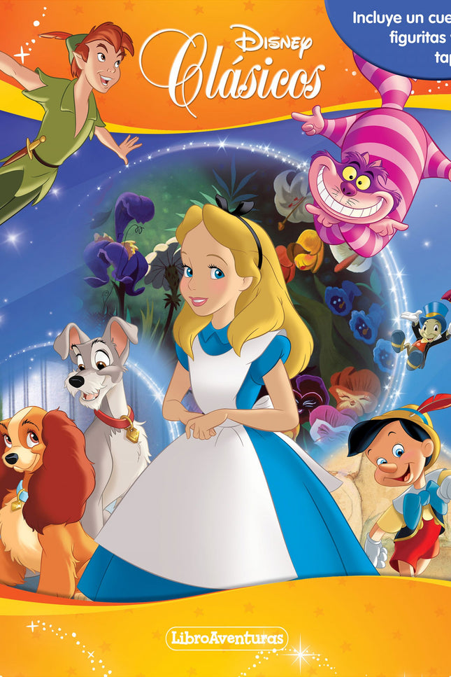 Libro Clásicos Disney: íExplora el universo de tus personajes favoritos de Disney con LibroAventuras! Lee las historias y divie?rtete con las figuritas y el tapete gigante.