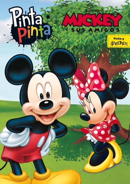 Libro Mickey Y Sus Amigos: Pinta Pinta te trae 224 pa?ginas con ilustraciones de Mickey y sus amigos para que te diviertas colorea?ndolas a tu gusto.
