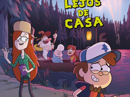 Libro Lejos De Casa: La noche de la fiesta en la Cabana del Misterio, Dipper descubre una forma de clonarse a si mismo y cree que ha encontrado la clave para gustarle a Wendy. ¿Podra sacarla a bailar, o sus clones se pondran celosos?