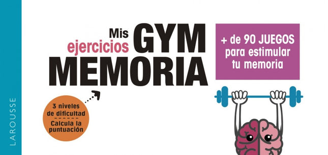 Libro Gym Cerebro: Un conjunto de más de 90 juegos para ' muscular ' la memoria. Con 3 niveles de dificultad, estos juegos potencian la atención, favorecen la concentración, estimulan la capacidad asociativa y refuerzan la observación visual.