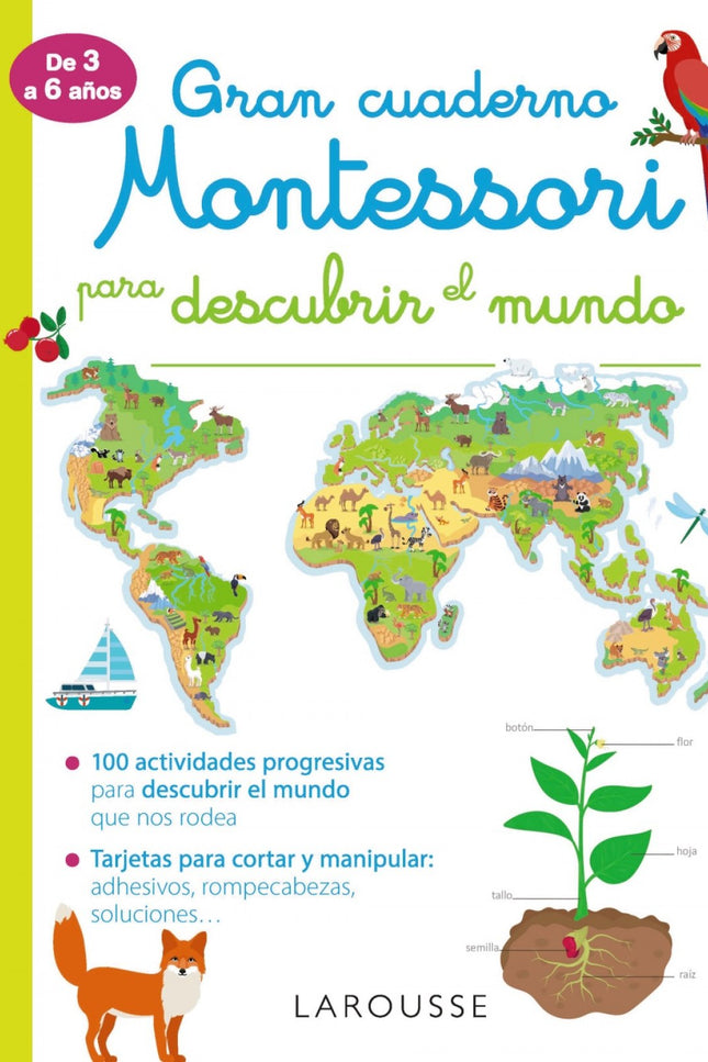 Gran cuaderno Montessori para descubrir el mundo - Larousse Editorial - LIBRO EN OTRO FORMATO
