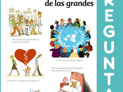 Libro Preguntas: Respuestas claras para las preguntas más difíciles. Los niños se hacen todo tipo de preguntas sobre las temáticas más diversas, y en este libro tendrán una primera respuesta, a menudo como elemento de reflexión per pensar en ello o para comentarlo con los adultos.