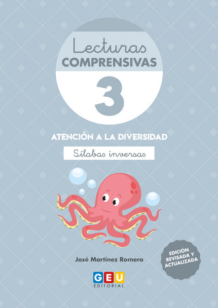 Portada del libro Lecturas Comprensivas 3 Silabas Inversas 4ºed