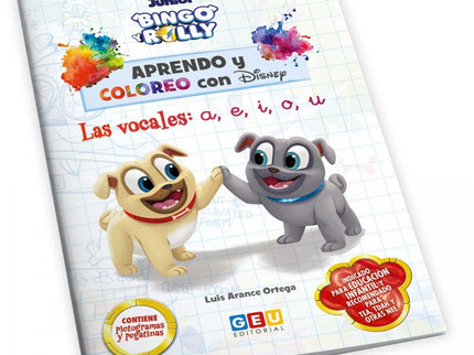 Portada del libro Aprendo Y Coloreo Con Disney Vocales