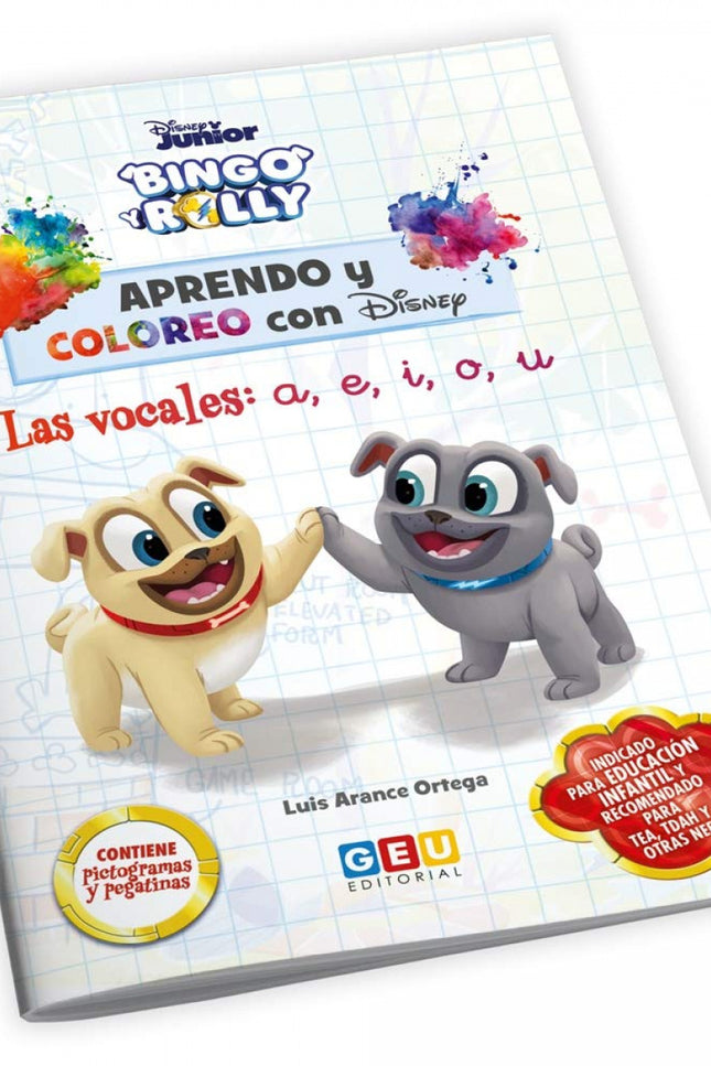 Portada del libro Aprendo Y Coloreo Con Disney Vocales