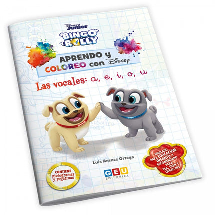 Portada del libro Aprendo Y Coloreo Con Disney Vocales