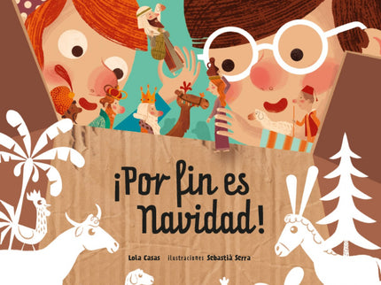 Libro ¡por Fin Es Navidad!: Ha llegado la Navidad y, como cada año, los más pequeños de la casa sacan las cajas del belén y lo montan con ilusión. Pero cuando se van a dormir, algo mágico y misterioso sucede.