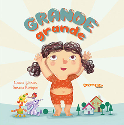 Libro Grande Grande: Una noche, justo después de cenar, Nora pegó el estirón y, de pronto, se convirtió en una niña grande grande y todo se le quedó pequeño pequeño... Una historia protagonizada por Nora, su padre y tres animales, pequeños pequeños: un ratón, una araña y un pájaro.