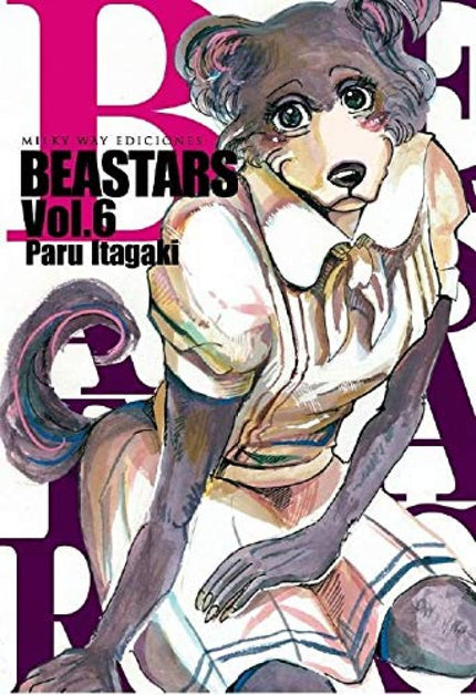 Libro Beastars 6: Tras la cruenta batalla, Legoshi logra rescatar a Hal de las garras del Shishigumi. Mientras vuelven los dos a casa, pierden el último tren y no les queda más remedio que quedarse en un hotel.