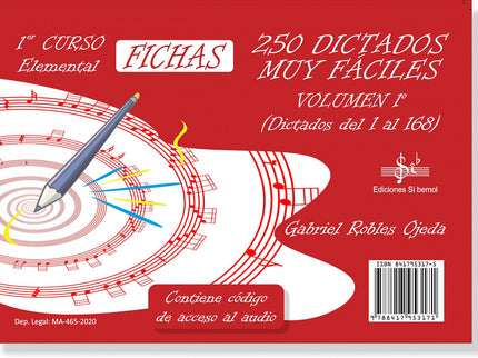 Portada del libro Pack 250 Dictados Muy Fáciles Volumen 1
