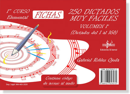 Portada del libro Pack 250 Dictados Muy Fáciles Volumen 1
