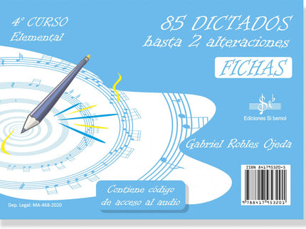 Portada del libro 85 Dictados Hasta Dos Alteraciones