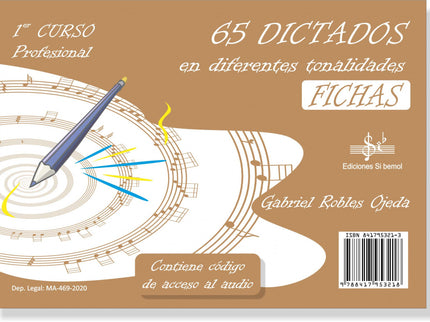 Portada del libro 65 Dictados En Diferentes Tonalidades