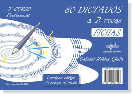 Portada del libro 80 Dictados A Dos Voces