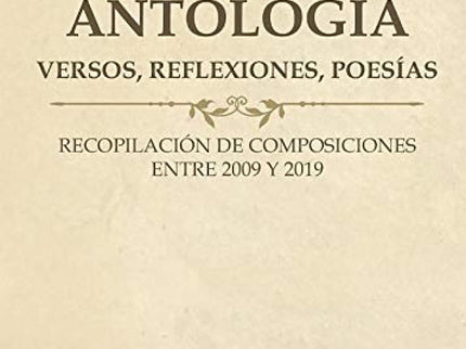 Portada del libro Antología (versos, Reflexiones, Poesías)