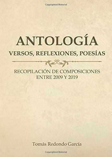 Portada del libro Antología (versos, Reflexiones, Poesías)