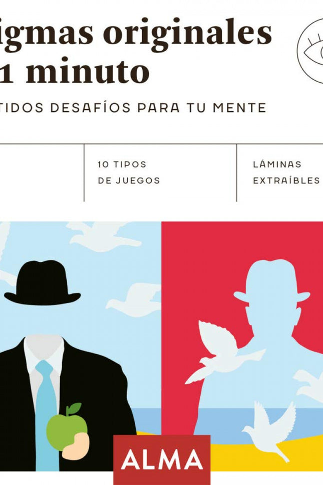 Libro Enigmas Originales En 1 Minuto: Desafía tu mente con estos 135 ingeniosos acertijos. Gracias a estos originales y breves enigmas, y las desternillantes imágenes que los acompañan, disfrutarás de horas de diversión asegurada.