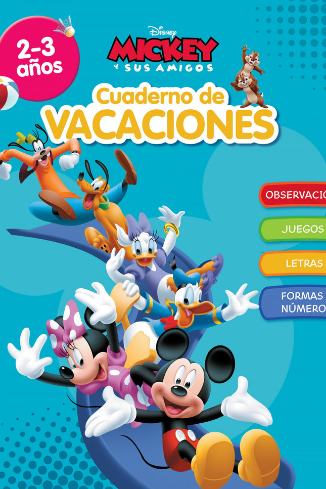 Cuaderno De Vacaciones Mickey. 2-3 Años (aprendo Con Disney)