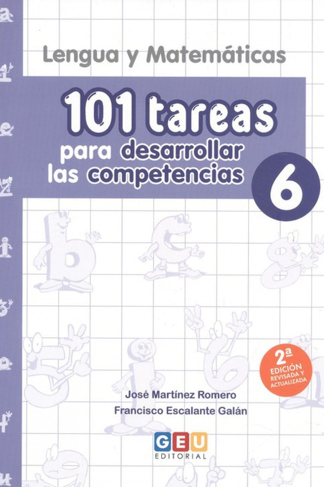 Portada del libro (20).lengua Y Matemat.6ºprim.(101 Tareas Desarrollar Comp.)