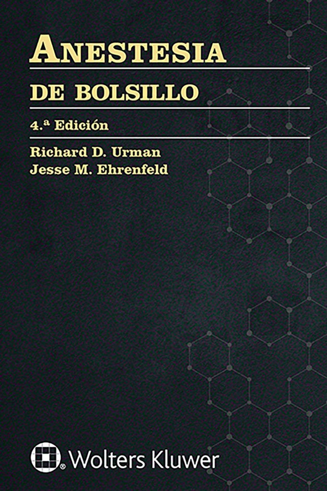 Portada del libro Anestesia De Bolsillo