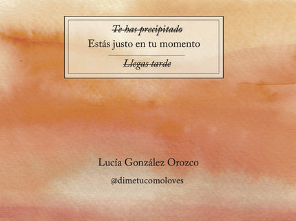 Estás Justo En Tu Momento