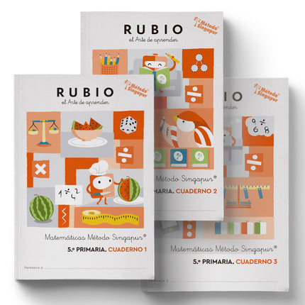 Matemáticas Método Singapur 5.º Primaria Rubio