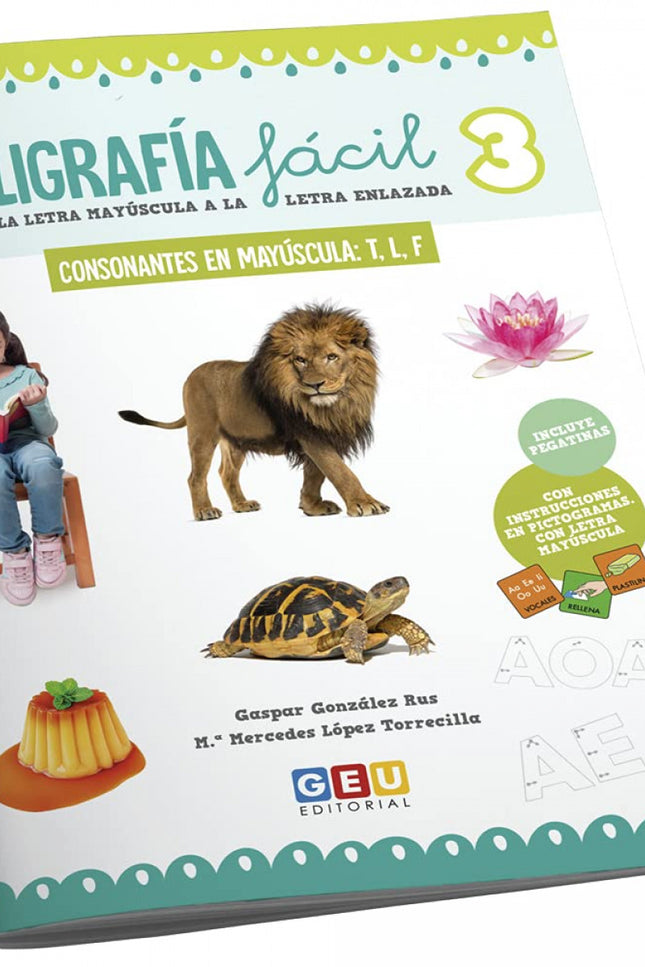 Caligrafia Facil:consonantes En Mayuscula T, L, F
