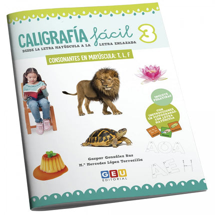 Caligrafia Facil:consonantes En Mayuscula T, L, F