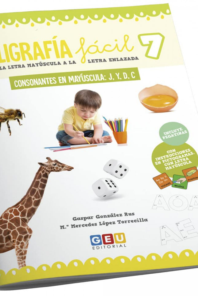Caligrafia Facil:consonantes En Mayuscula J, Y, D, C
