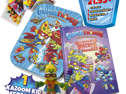 Libro Coleccionista Cómics Superthings - Kk Y Gk Series Versión Lata