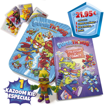 Libro Coleccionista Cómics Superthings - Kk Y Gk Series Versión Lata