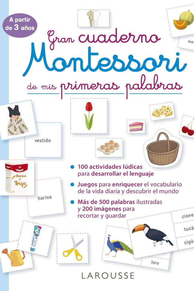 Gran Cuaderno Montessori De Mis Primeras Palabras