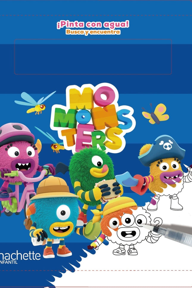 ¡pinta Con Agua! Busca Y Encuentra. Momonsters