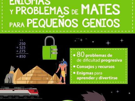 Enigmas Y Problemas De Mates Para Pequeños Genios (10-11 Años)