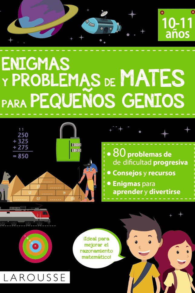 Enigmas Y Problemas De Mates Para Pequeños Genios (10-11 Años)