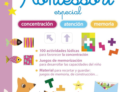 Gran Cuaderno Montessori Especial Concentración, Atención Y Memoria. A Partir De 3 Años