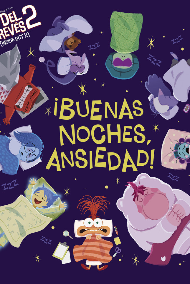Del Revés 2 (inside Out 2) ¡buenas Noches, Ansiedad! (cuentos Disney)