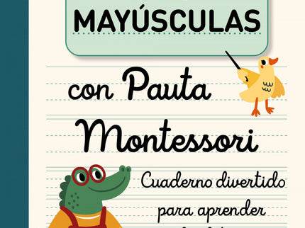 Caligrafía En Mayúsculas Con Pauta Montessori