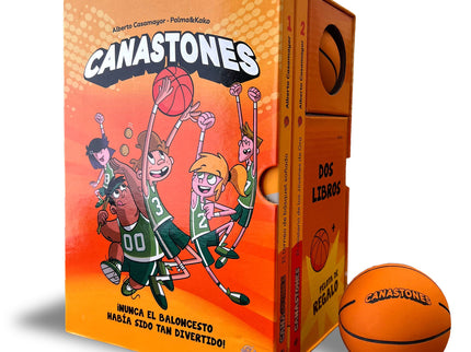 Estuche Canastones: 2 Libros + Pelota
