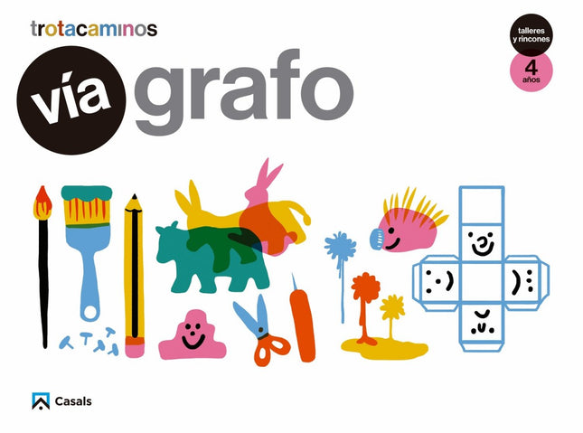 Libro Vía Grafo 4 Años Talleres Y Rincones: .