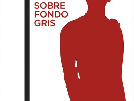 Señora De Rojo Sobre Fondo Gris