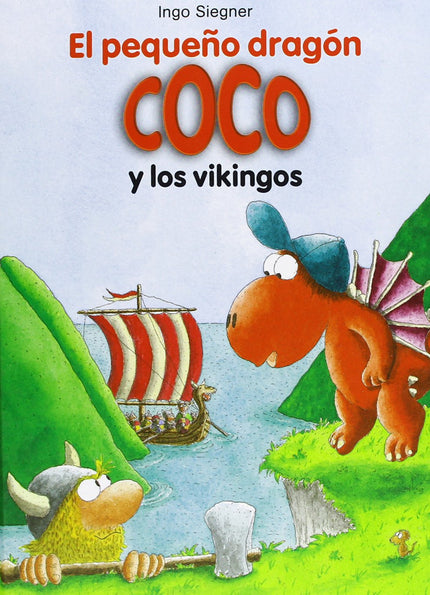 Libro El Pequeño Dragón Coco Y Los Vikingos: Coco y sus amigos Oscar y Matilde la puercoespín se quedan alucinados al ve