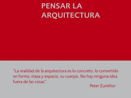 Pensar La Aquitectura
