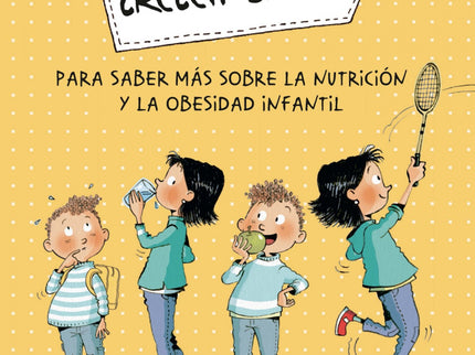 Libro Mía Y Bruno Crecen Sanos: Bruno tiene siete años y hoy está triste porque en la escuela le han llamado 'vaca'. Aunque coma más o menos como los otros niños y niñas, se le está acumulando grasa en la barriga, y eso le molesta porque hace que se canse más cuando corre en el patio.